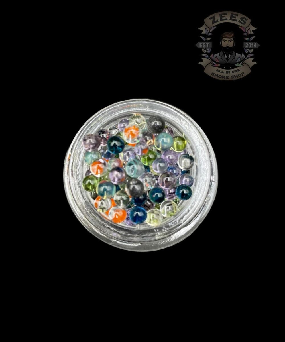 Alternative view of CAPTAIN TOKEZ GLASS: 4MM ASSORTED TERP PEARL 3PK