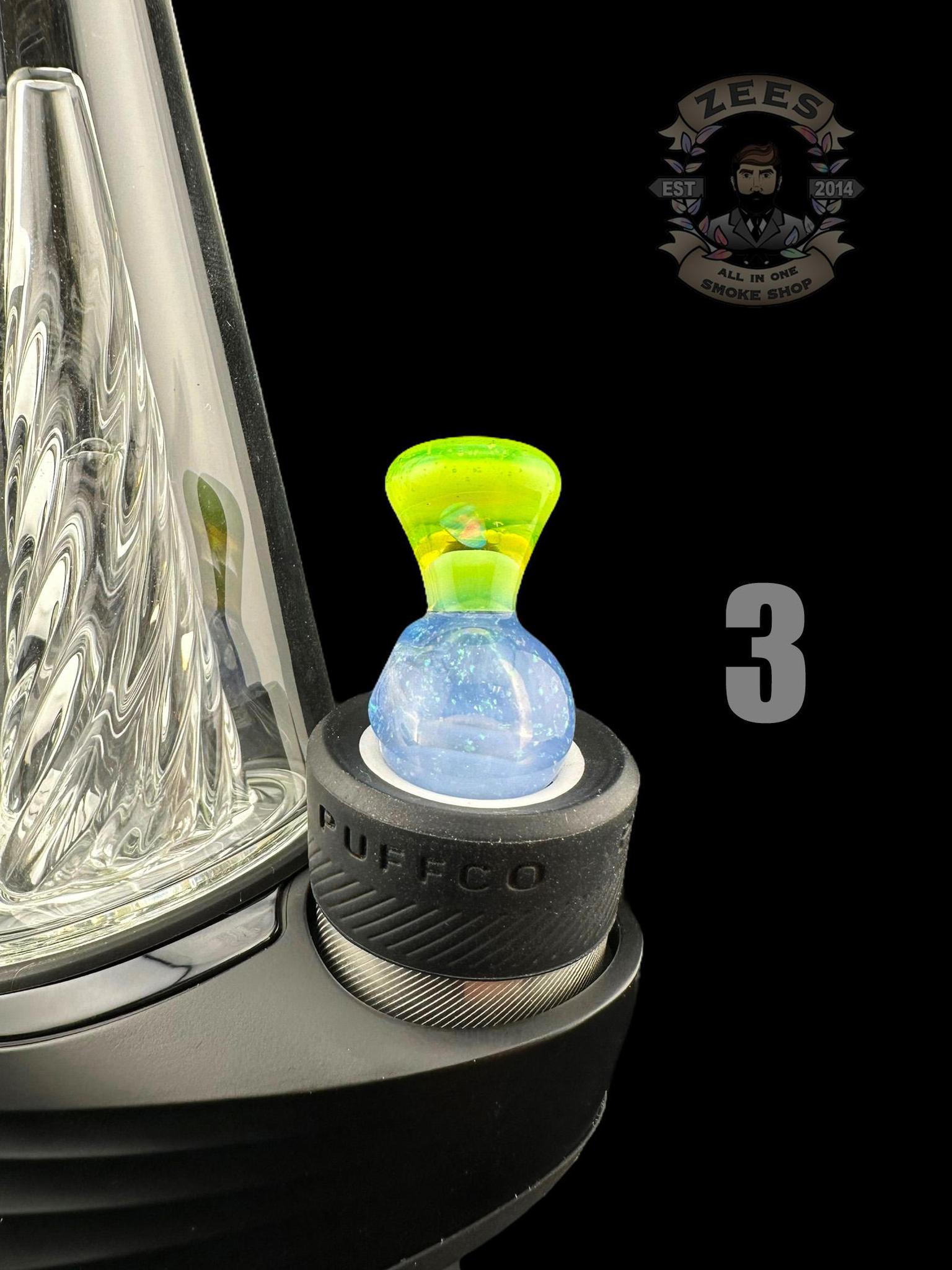 CHEVELLE GLASS: ENCASED OPAL PUFFCO PEAK BUBBLE CAP - Image 4