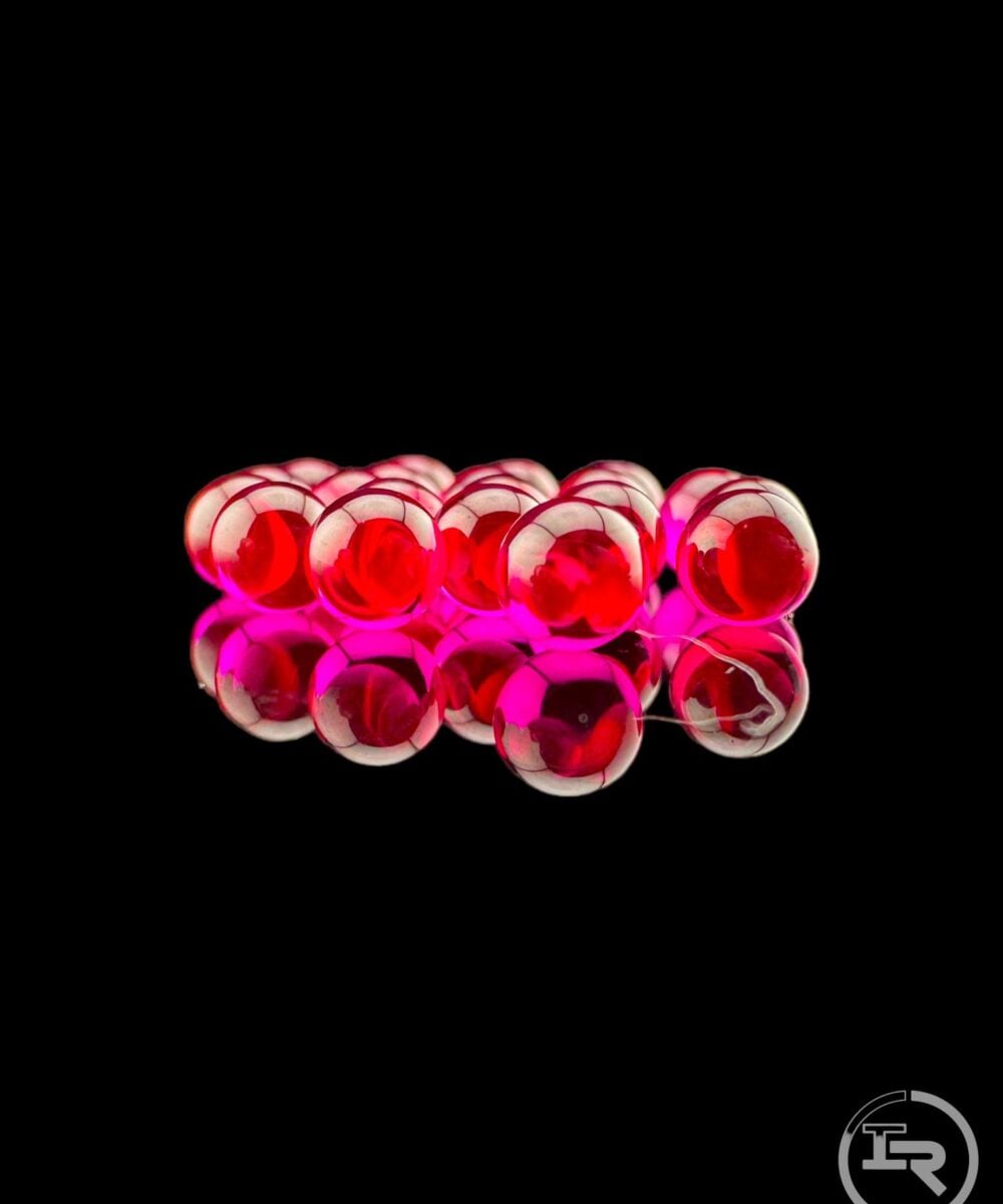 IRIDESCENT GLASS: 4MM PEARLS ASSORTED