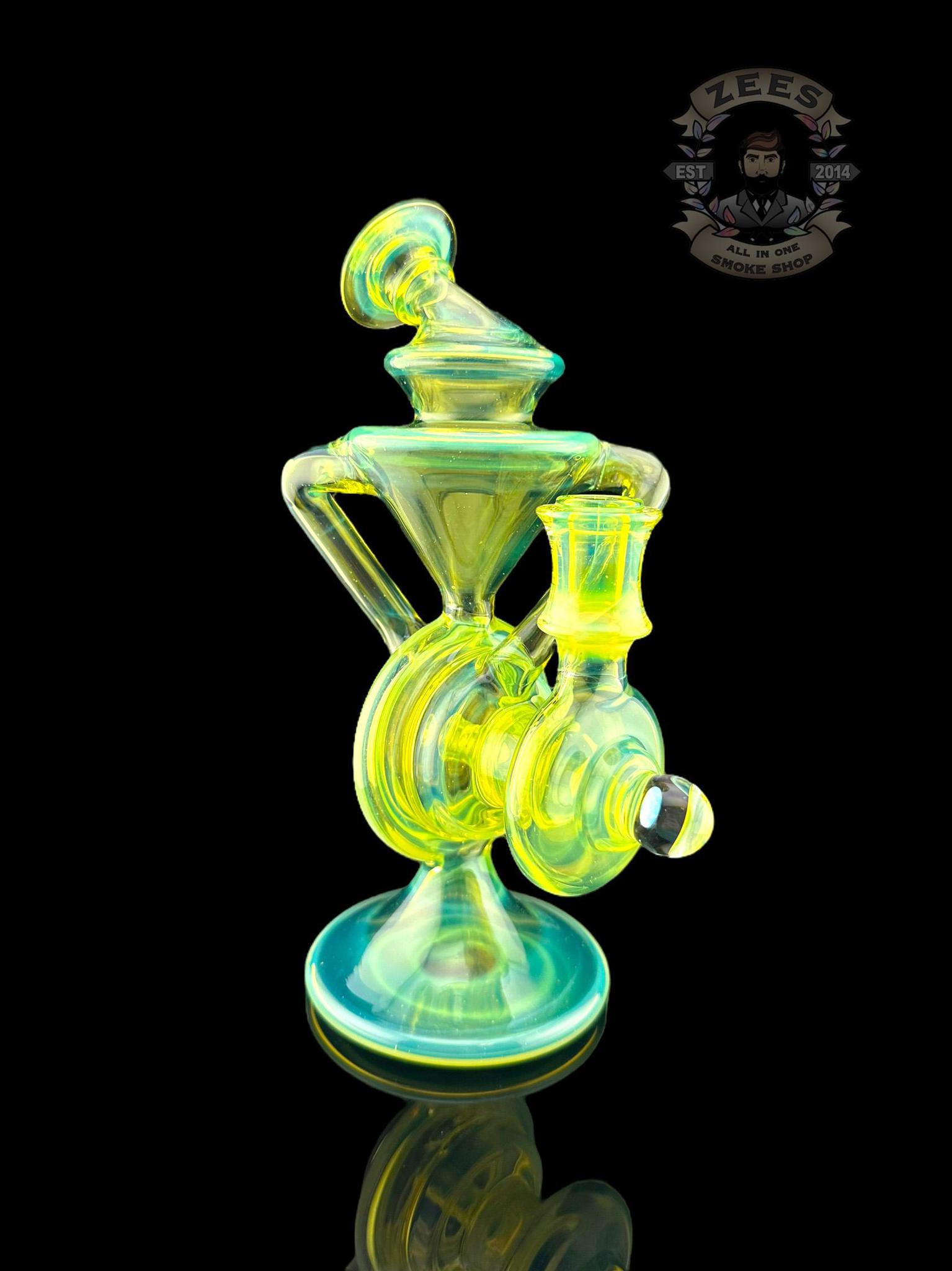 BABY GORILLA GLASS: DENSE YOSHI (CFL) REV-A DUAL UPTAKE RECYCLER