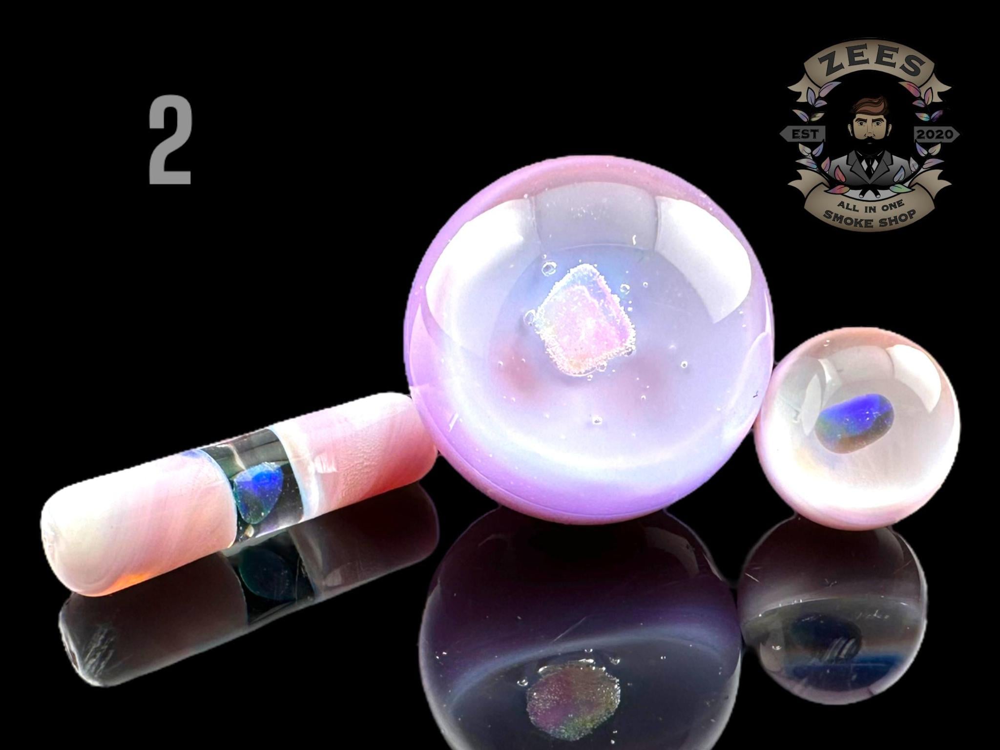 CHEVELLE GLASS: 3 PIECE ENCASED OPAL TERP SLURPER SET - Image 3