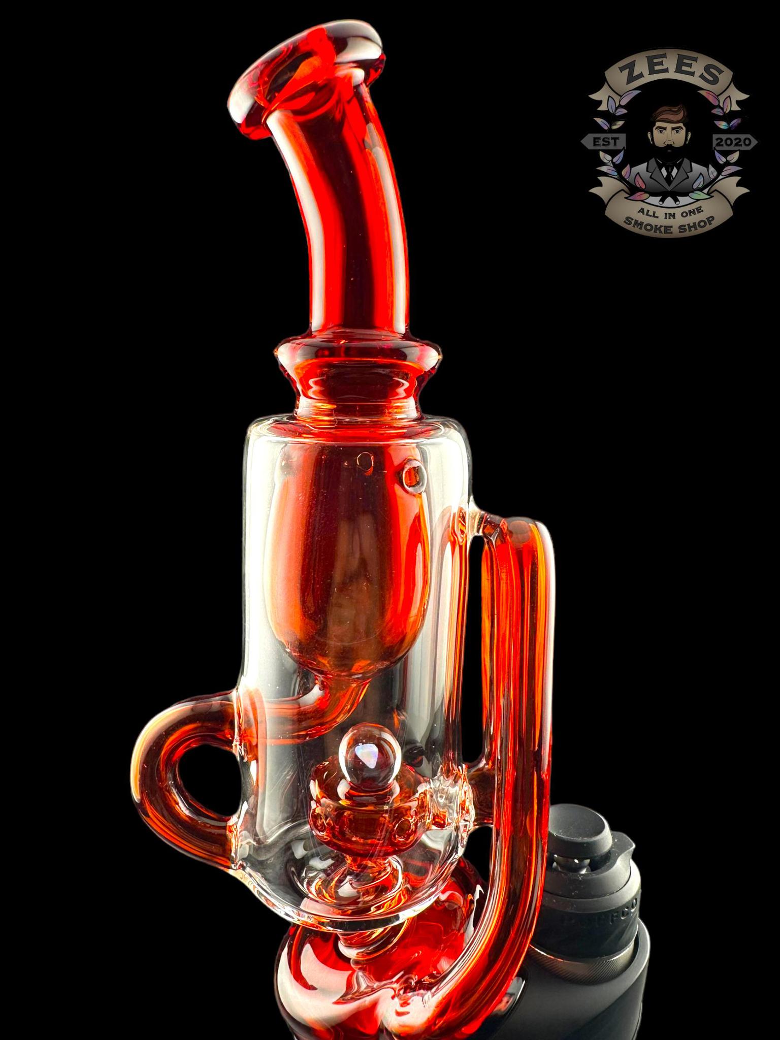 IRIDESCENT GLASS: ENCASED OPAL INCYCLER PUFFCO PEAK ATTACHMENT