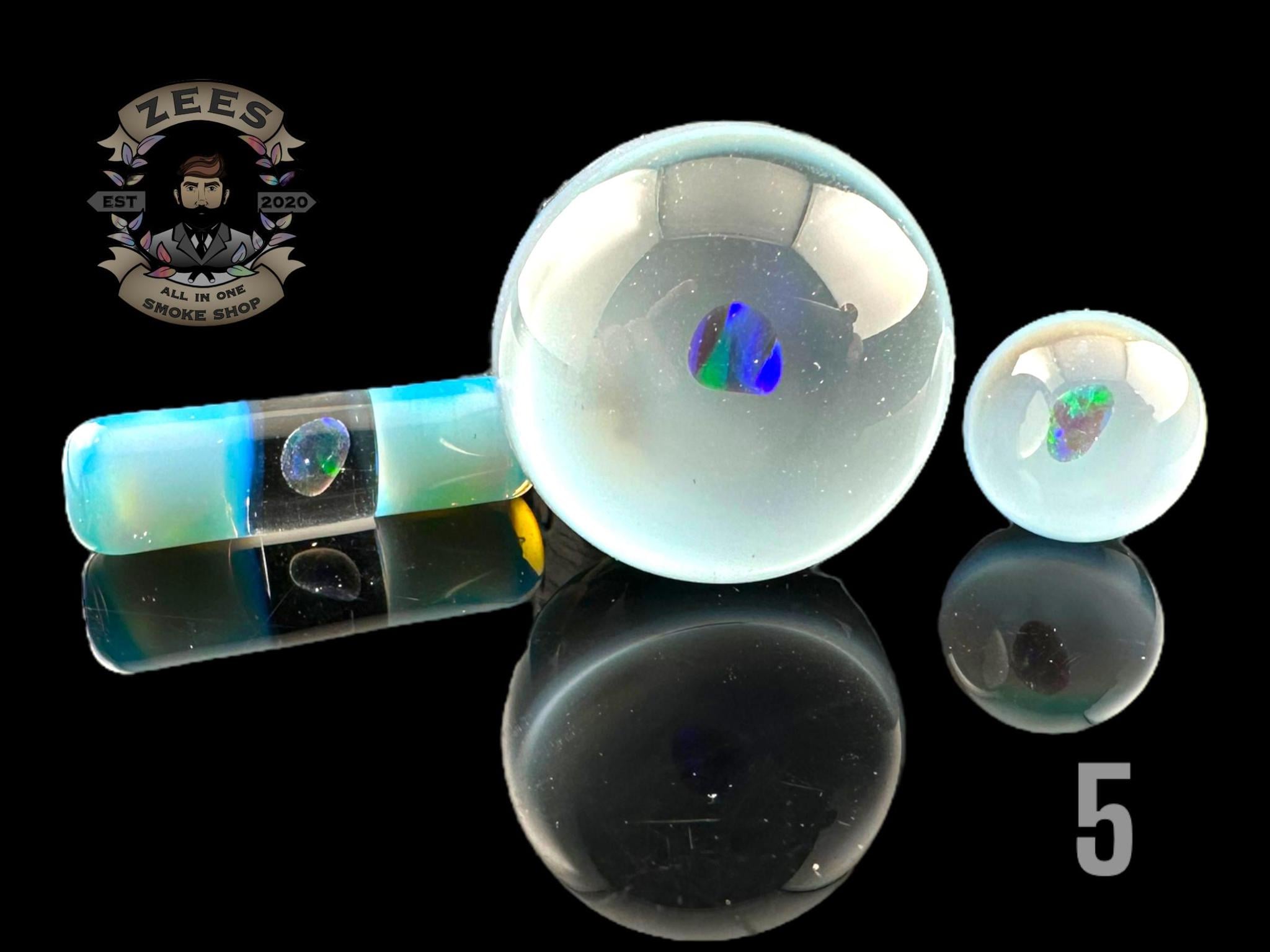 CHEVELLE GLASS: 3 PIECE ENCASED OPAL TERP SLURPER SET - Image 6