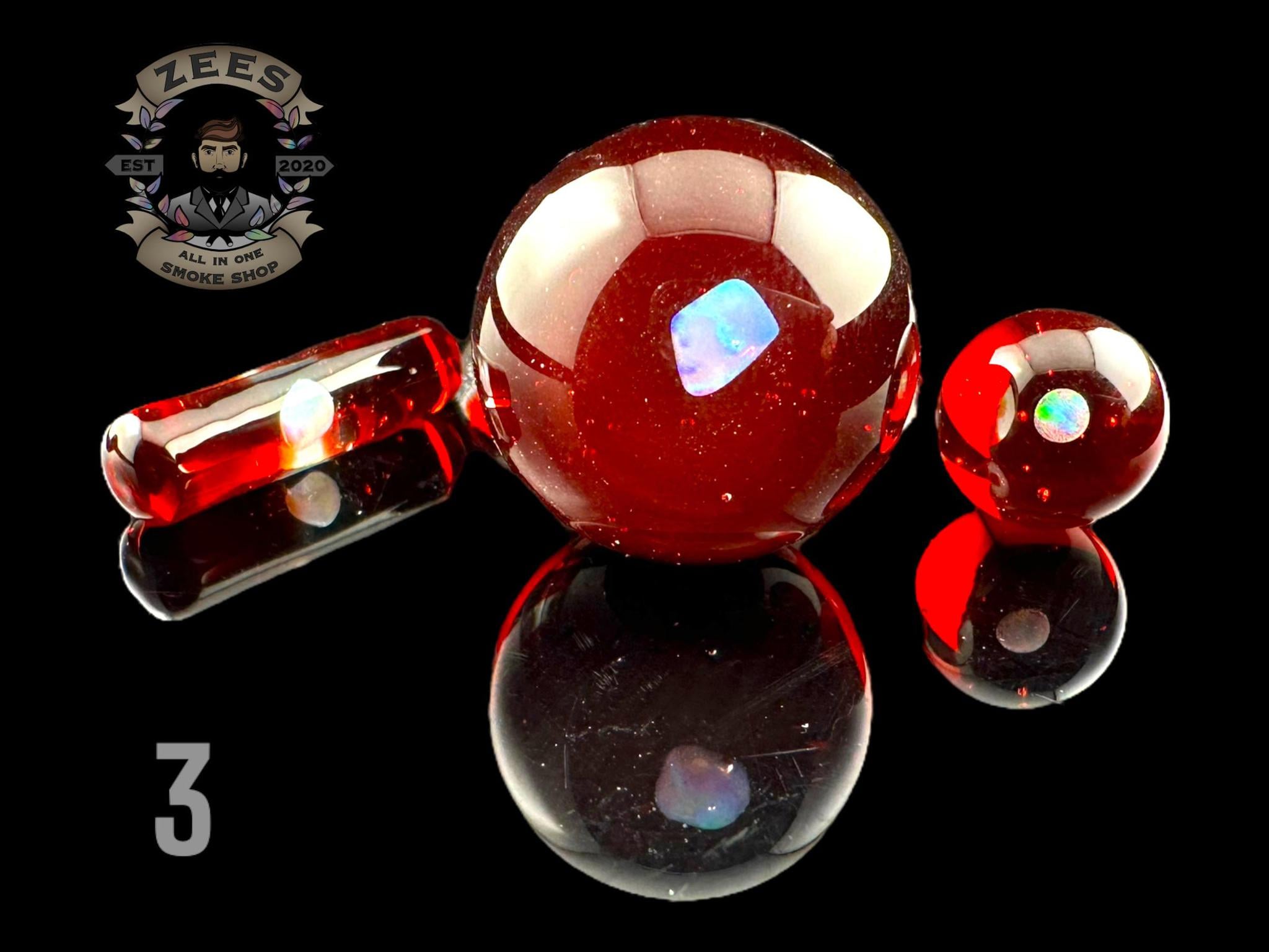 CHEVELLE GLASS: 3 PIECE ENCASED OPAL TERP SLURPER SET - Image 4