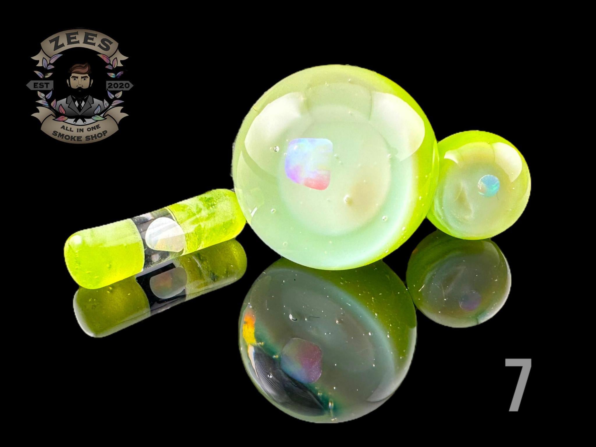 CHEVELLE GLASS: 3 PIECE ENCASED OPAL TERP SLURPER SET - Image 8