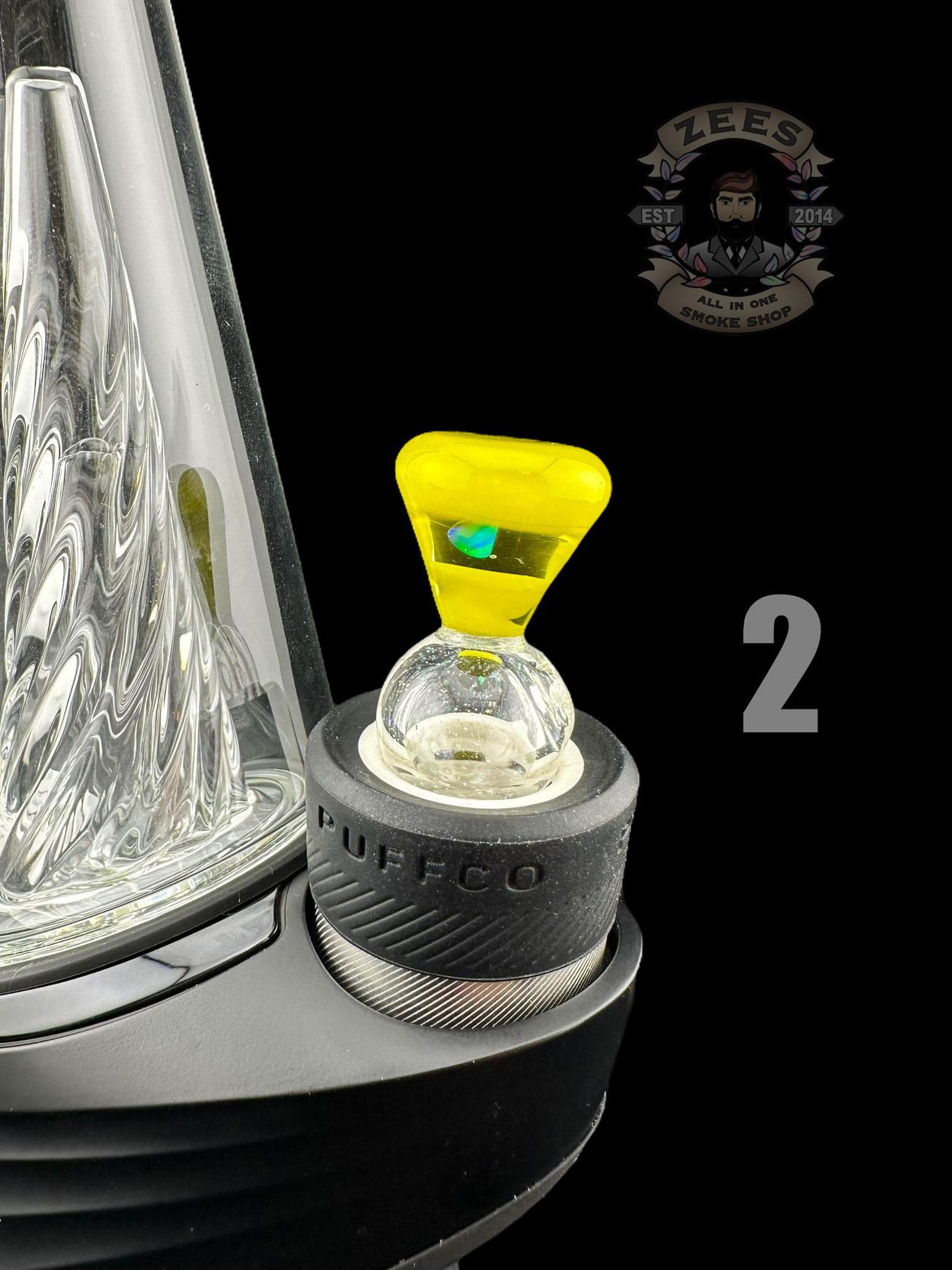 CHEVELLE GLASS: ENCASED OPAL PUFFCO PEAK BUBBLE CAP - Image 3