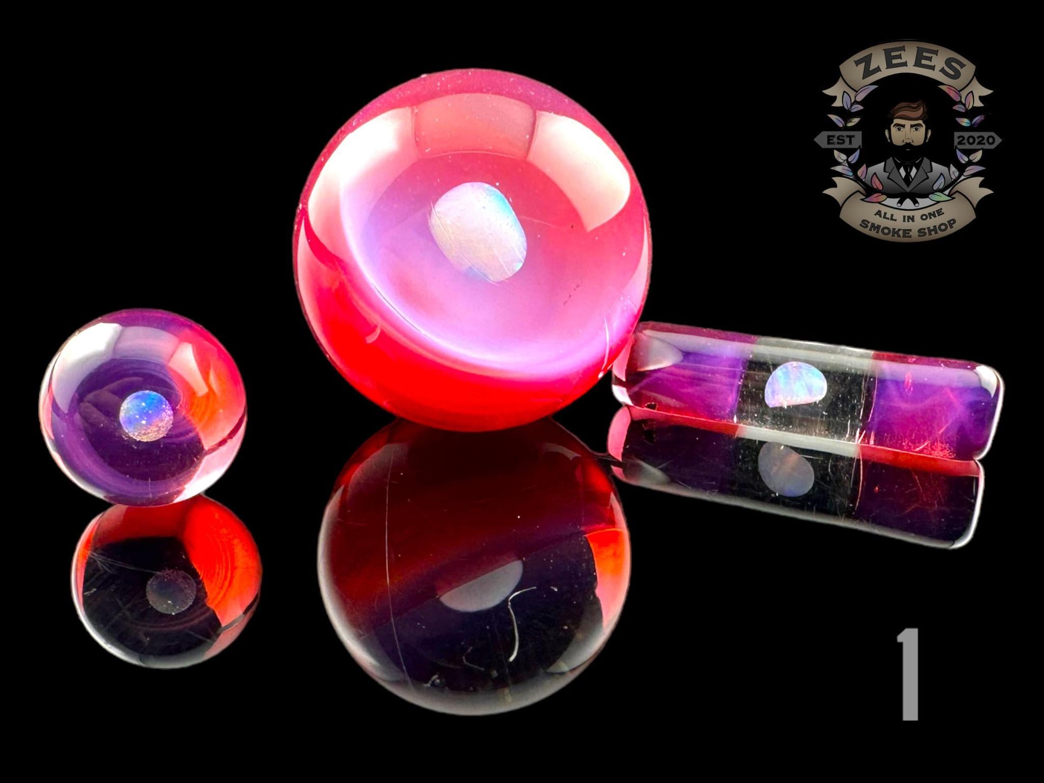 CHEVELLE GLASS: 3 PIECE ENCASED OPAL TERP SLURPER SET - Image 2