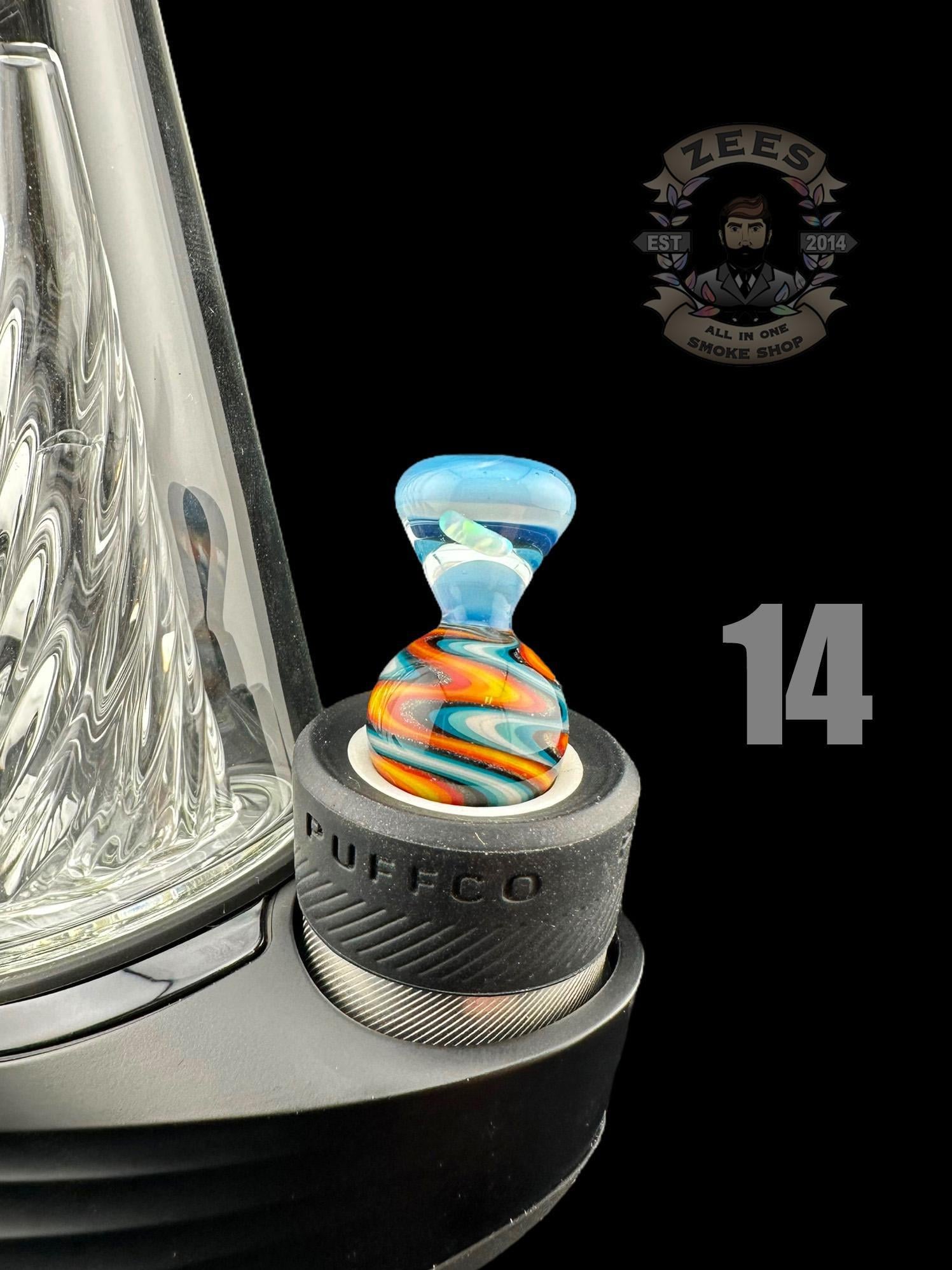 CHEVELLE GLASS: ENCASED OPAL PUFFCO PEAK BUBBLE CAP - Image 15