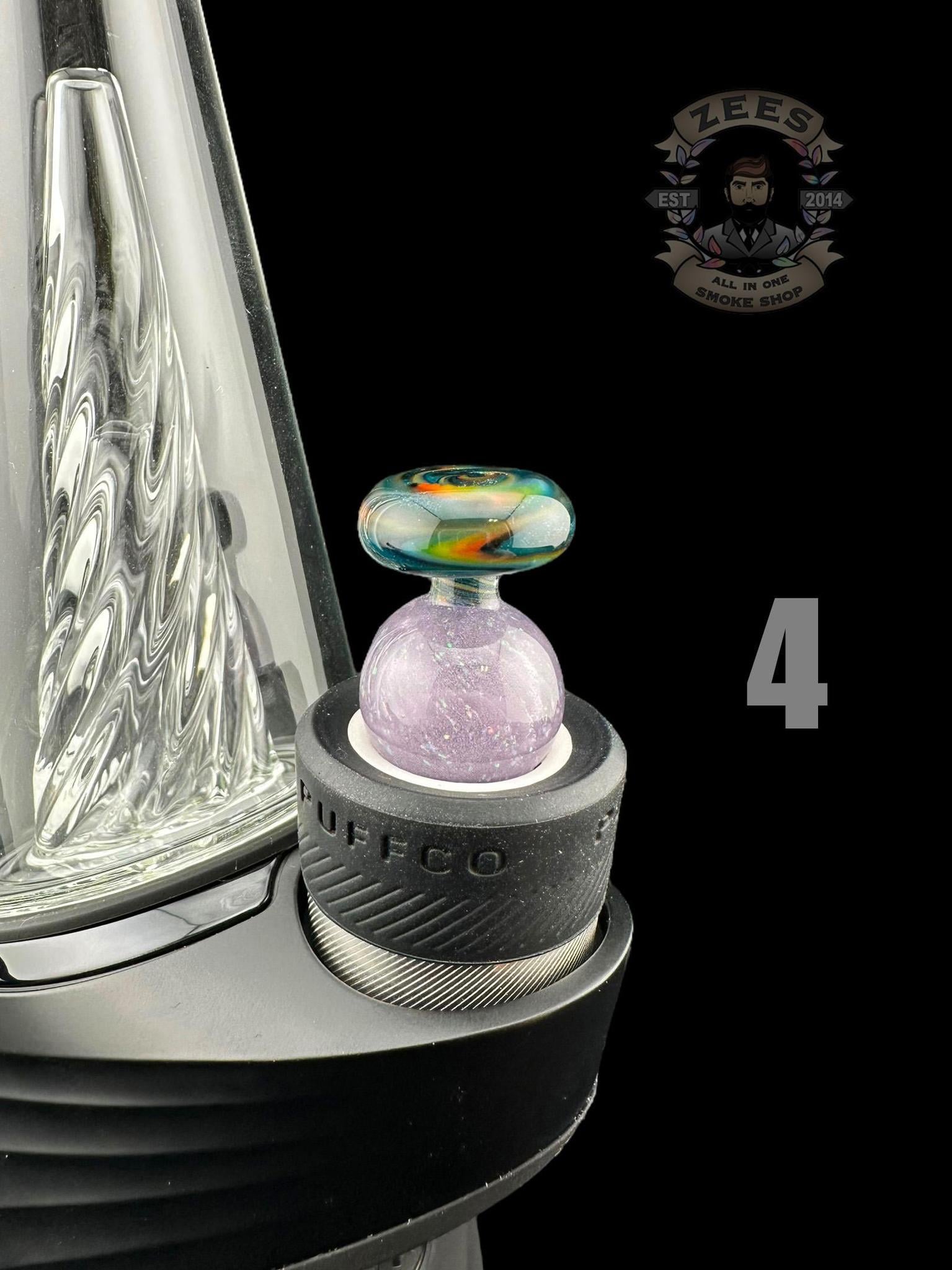 CHEVELLE GLASS: WIG WAG CRUSHED OPAL PUFFCO PEAK BUBBLE CAP - Image 5