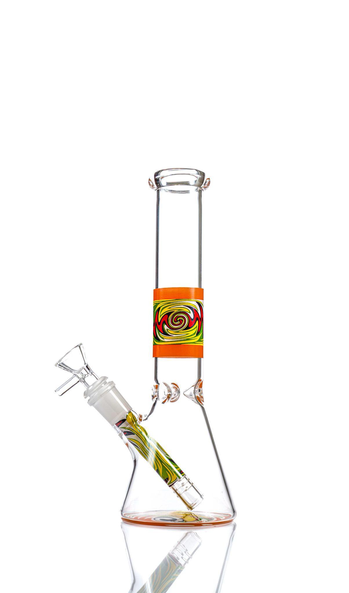 MK100 GLASS: 11" WIG WAG BEAKER