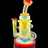BRONX GLASS: SILVER FUMED X RED POMP