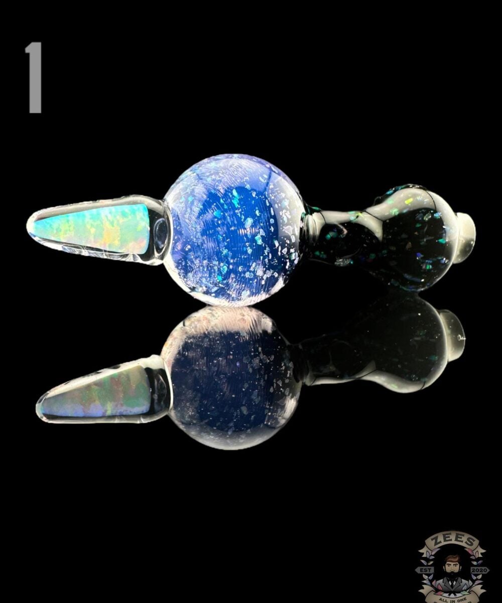CAPTAIN TOKEZ GLASS: SPIKE CRUSHED OPAL PUFFCO PEAK PRO BALL CAP