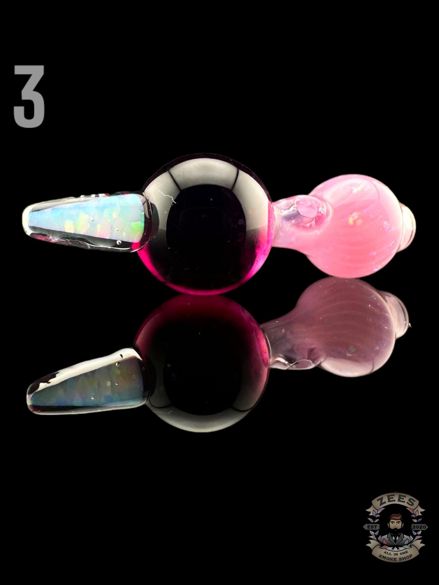 CAPTAIN TOKEZ GLASS: SPIKE CRUSHED OPAL PUFFCO PEAK PRO BALL CAP - Image 3