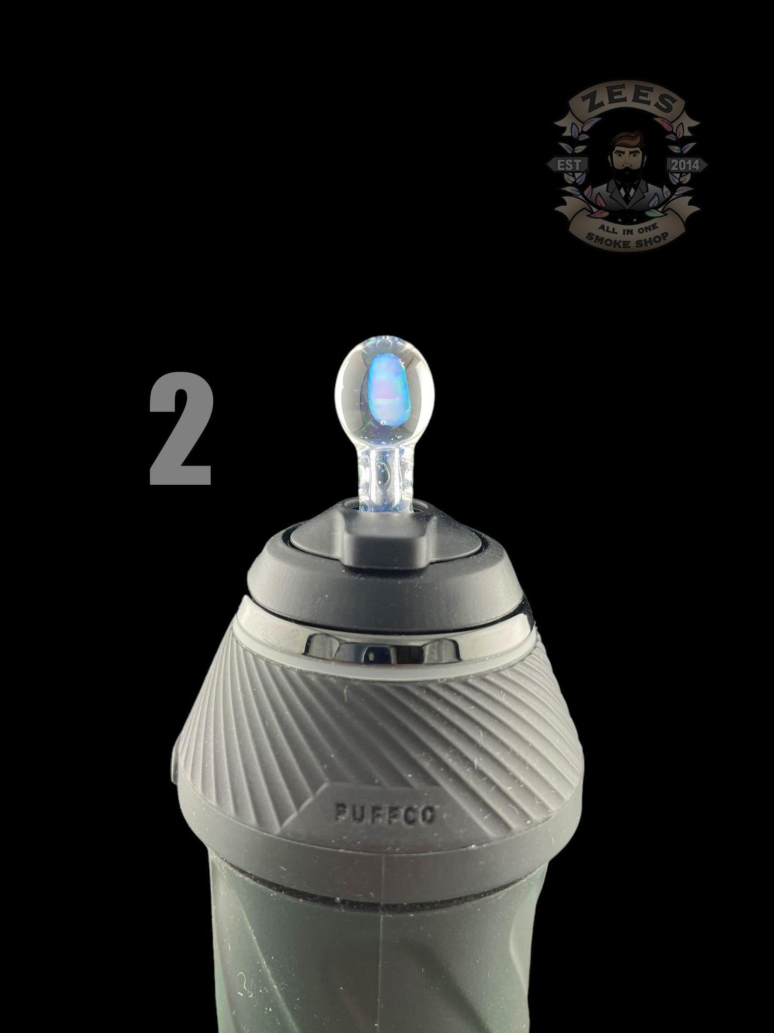 ORGANIK GLASS: CROPAL ENCASED OPAL PUFFCO PROXY BALL CAP - Image 4