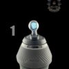 ORGANIK GLASS: CROPAL ENCASED OPAL PUFFCO PROXY BALL CAP - Image 3