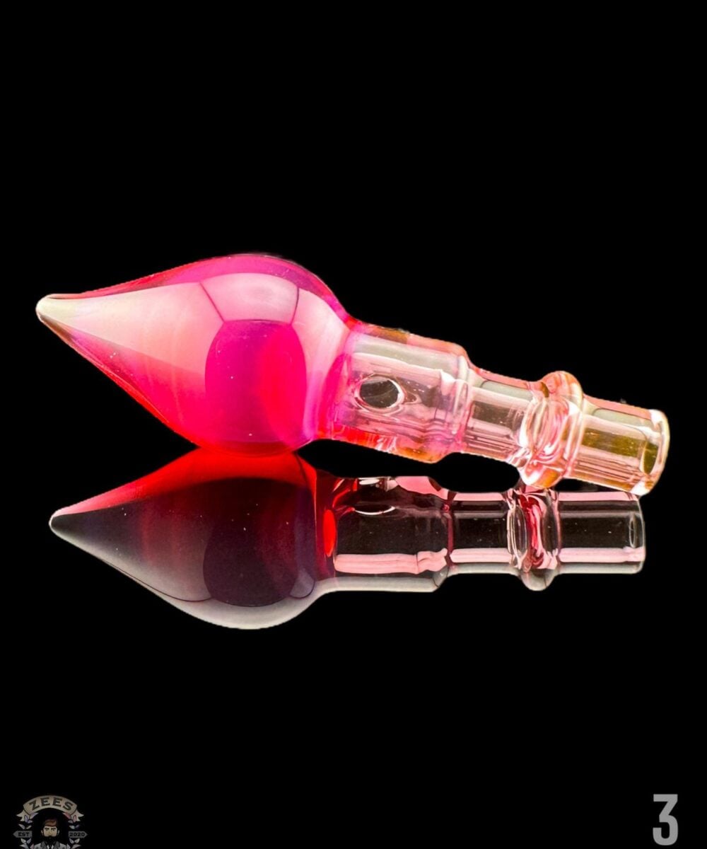 MEADEMADE GLASS: FLAME CANDLE 3DXL PEAK PRO JOYSTICK CAP - #3 - TELEMEGENTA
