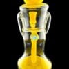IRIDESCENT GLASS: 8" COLOR ACCENTED GILCYCLER WITH ENCASED OPAL YELLOW CRAYON - Image 2