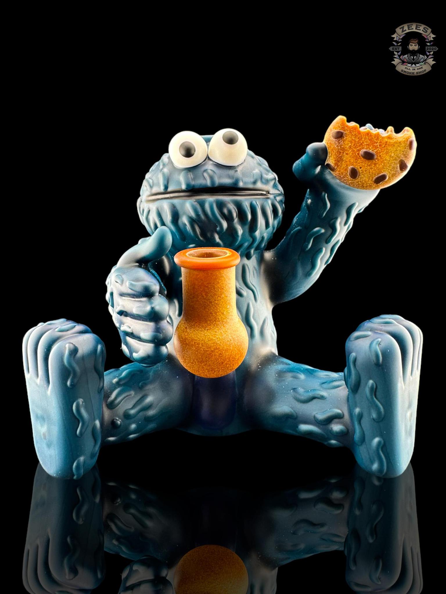 ROB MORRISON GLASS: COOKIE MONSTER FULL SIZE RIG | Zee Vapor