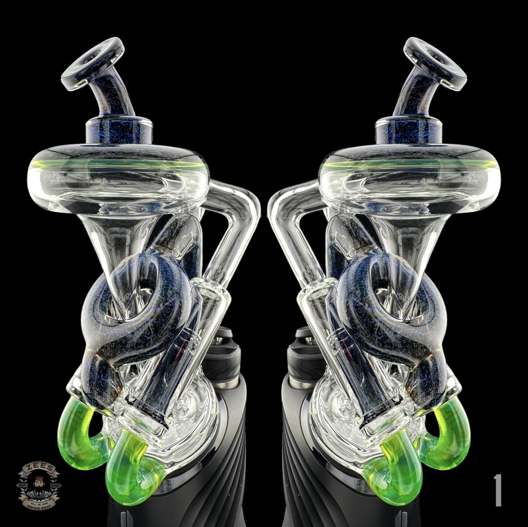 NIB GLASS: DOUBLE PISTON PUFFCO PEAK ATTACHMENT