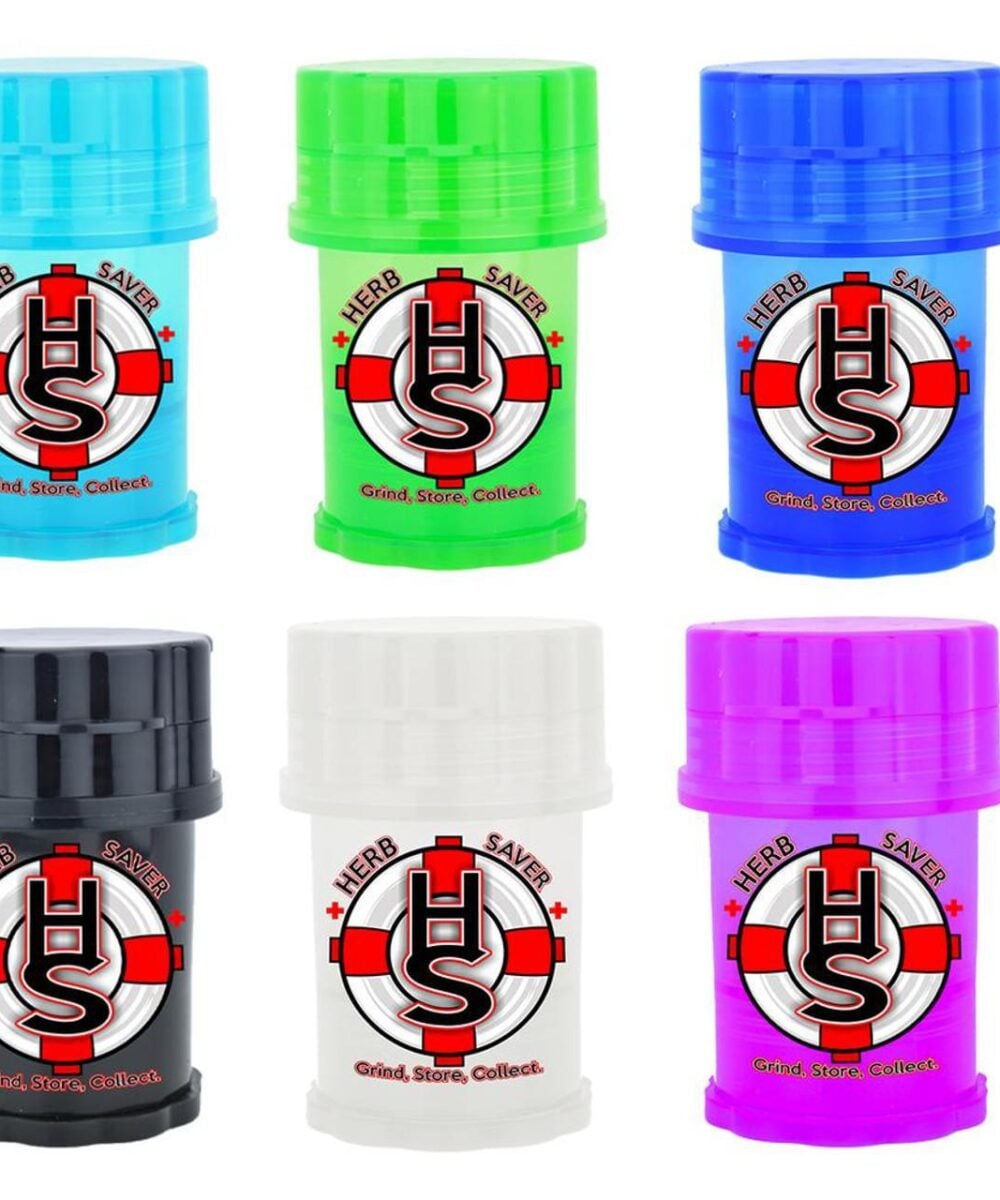 HERB SAVER GRINDER: 2.4" X 3.8" LARGE SIZE HERB GRINDER