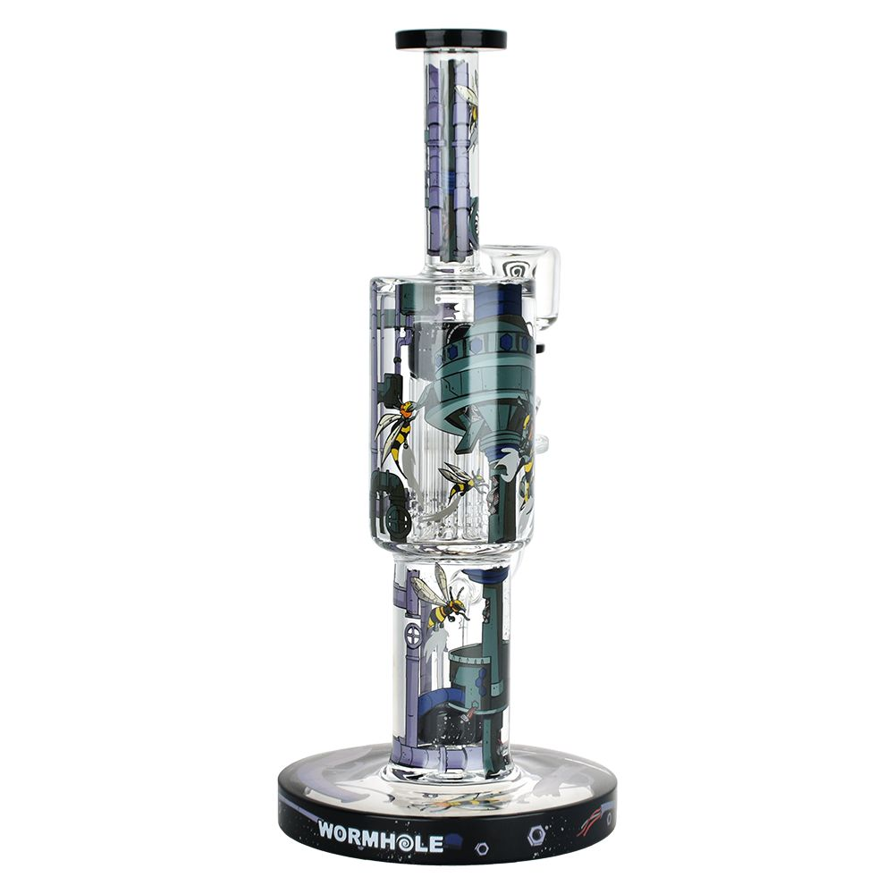 MILKY WAY GLASS: DOOMSDAY MACHINE 11.5" WATERPIPE BLACK (WH-136) - Image 3