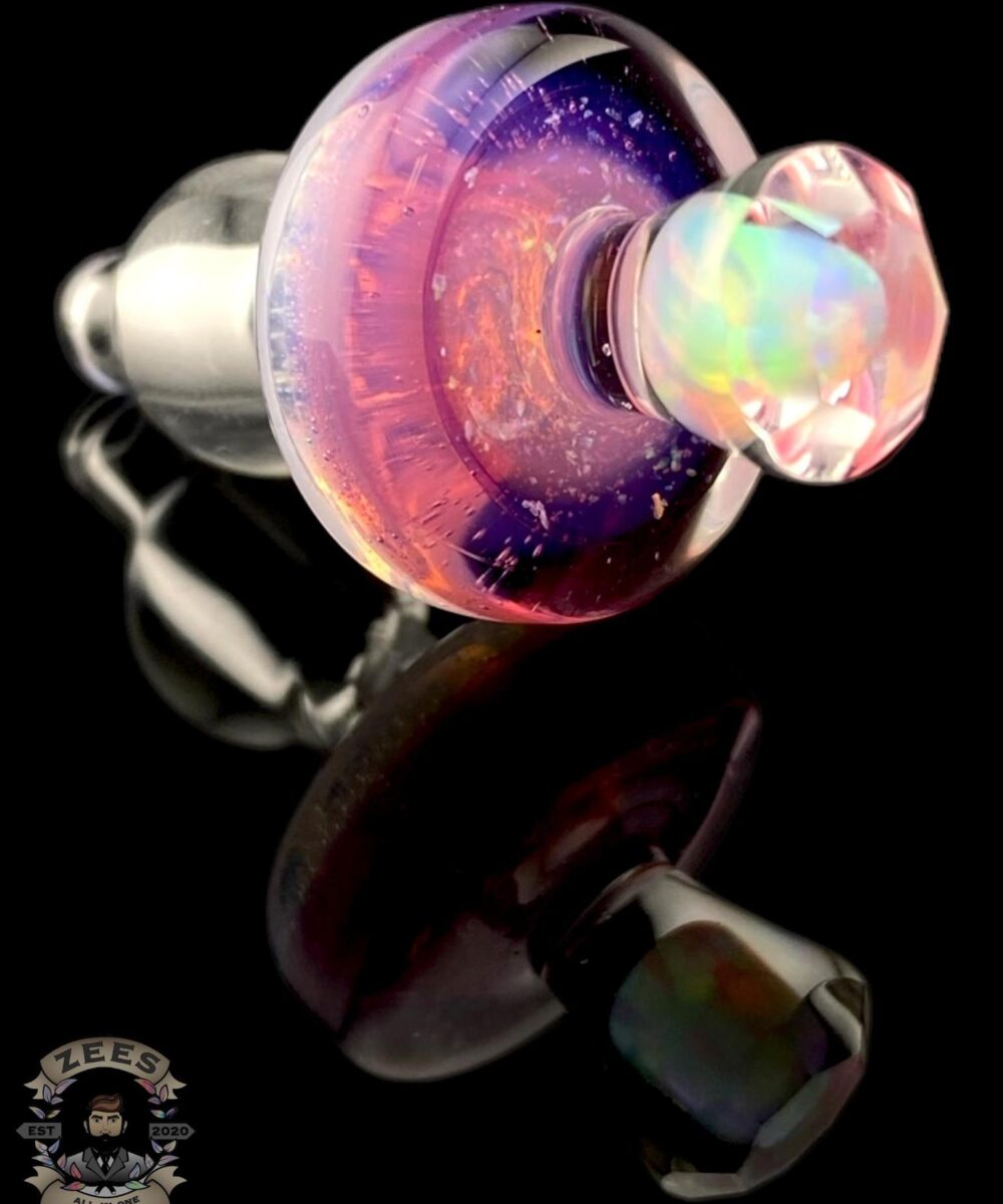COOS WRLD: FACETED CROPAL ENCASED OPAL PUFFCO PEAK PRO BALL CAP