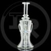 IRIDESCENT GLASS: 8" CLEAR GILCYCLER WITH DOUBLE OPAL - Image 3