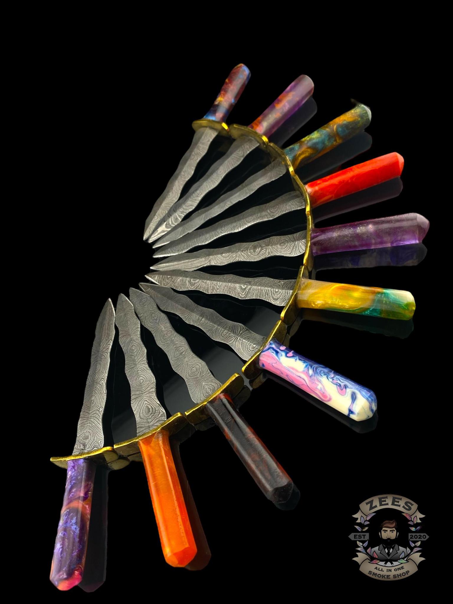 DAMASCUS HK KNIVES: DAMASCUS FLAMBERGE SWORD DABBER