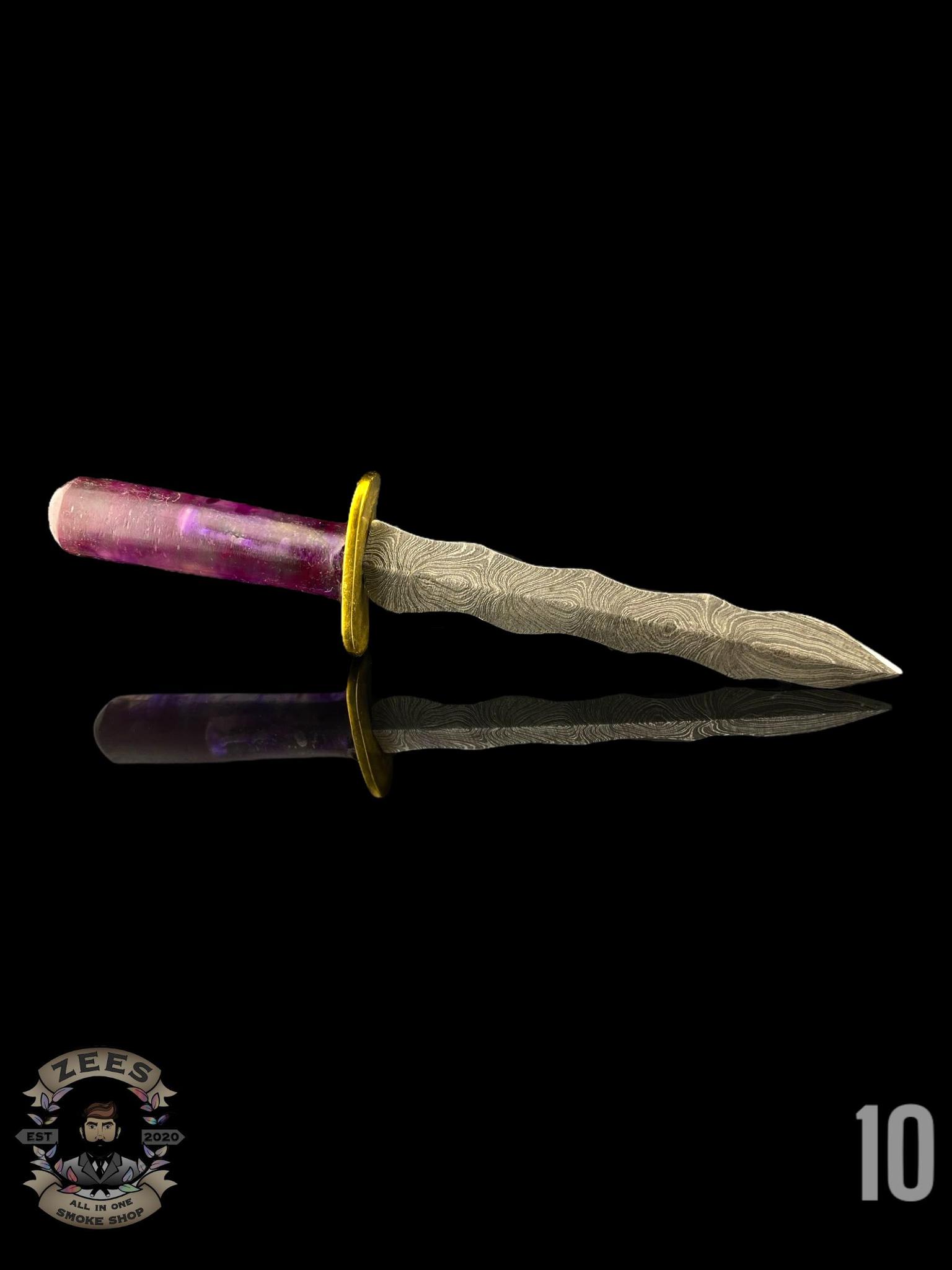DAMASCUS HK KNIVES: DAMASCUS FLAMBERGE SWORD DABBER - Image 12
