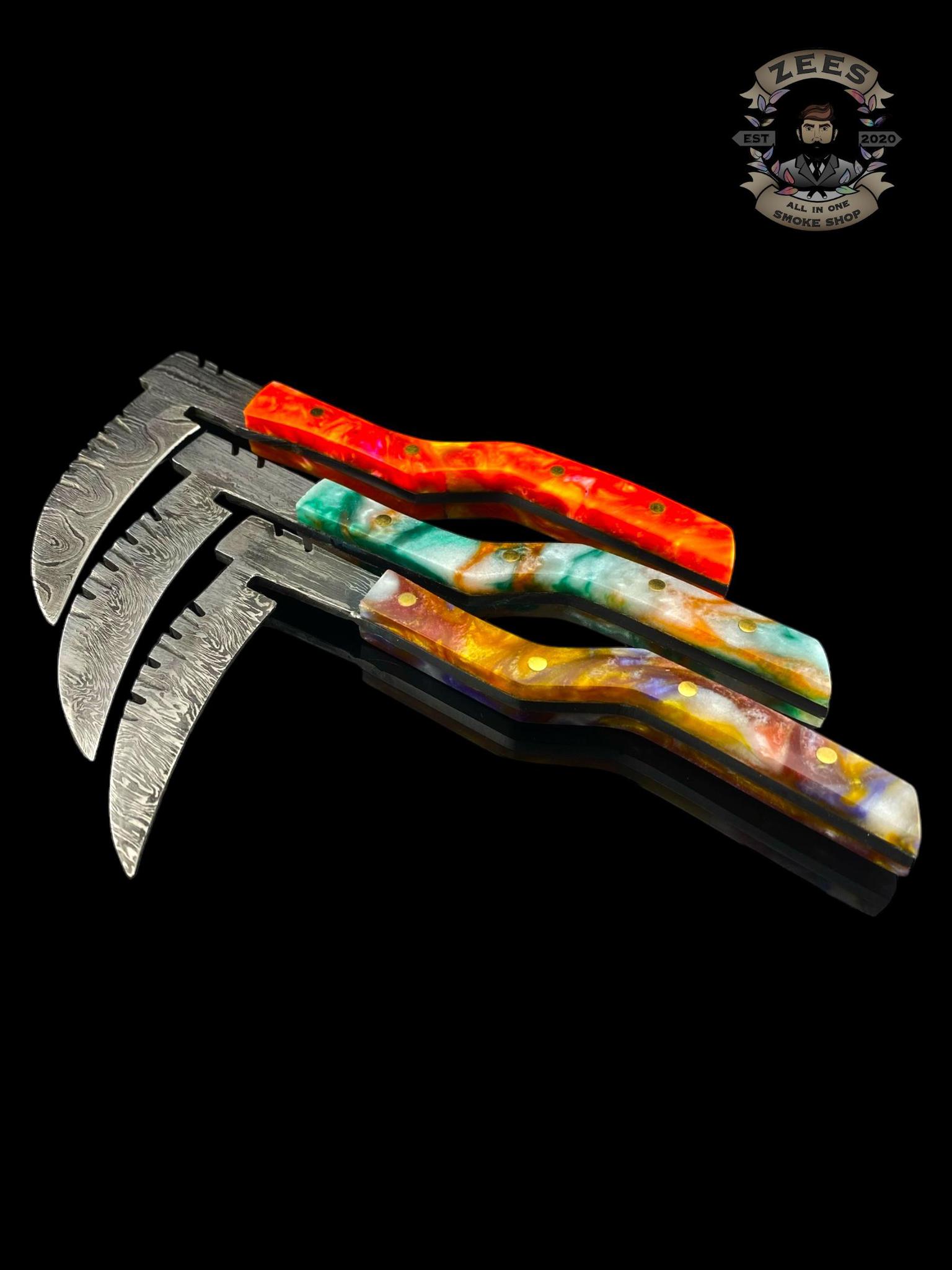 DAMASCUS HK KNIVES: DAMASCUS SCYTHE DABBER