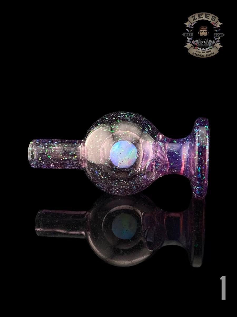 SOUP GLASS: 25MM CRUSHED OPAL ENCASED OPAL CARB CAP - Image 2