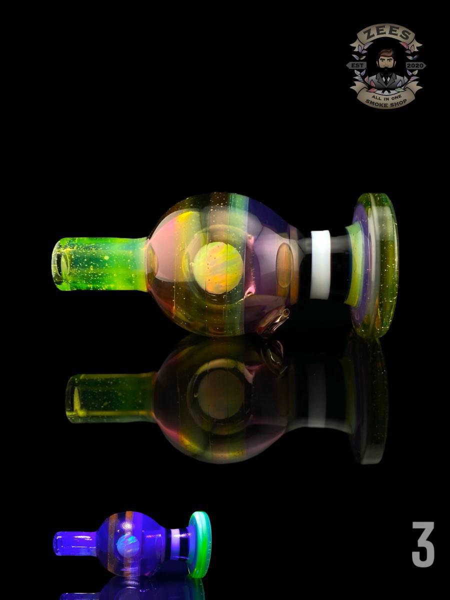 SOUP GLASS: 25MM COSMIC STACKED ENCASED BUBBLE CAP - Image 4