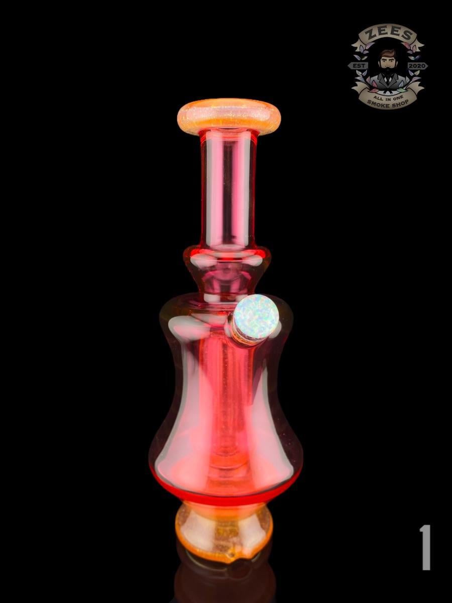 Alternative view of BOOGIE GLASS: OPAL COIN PUFFCO PEAK ATTACHMENT