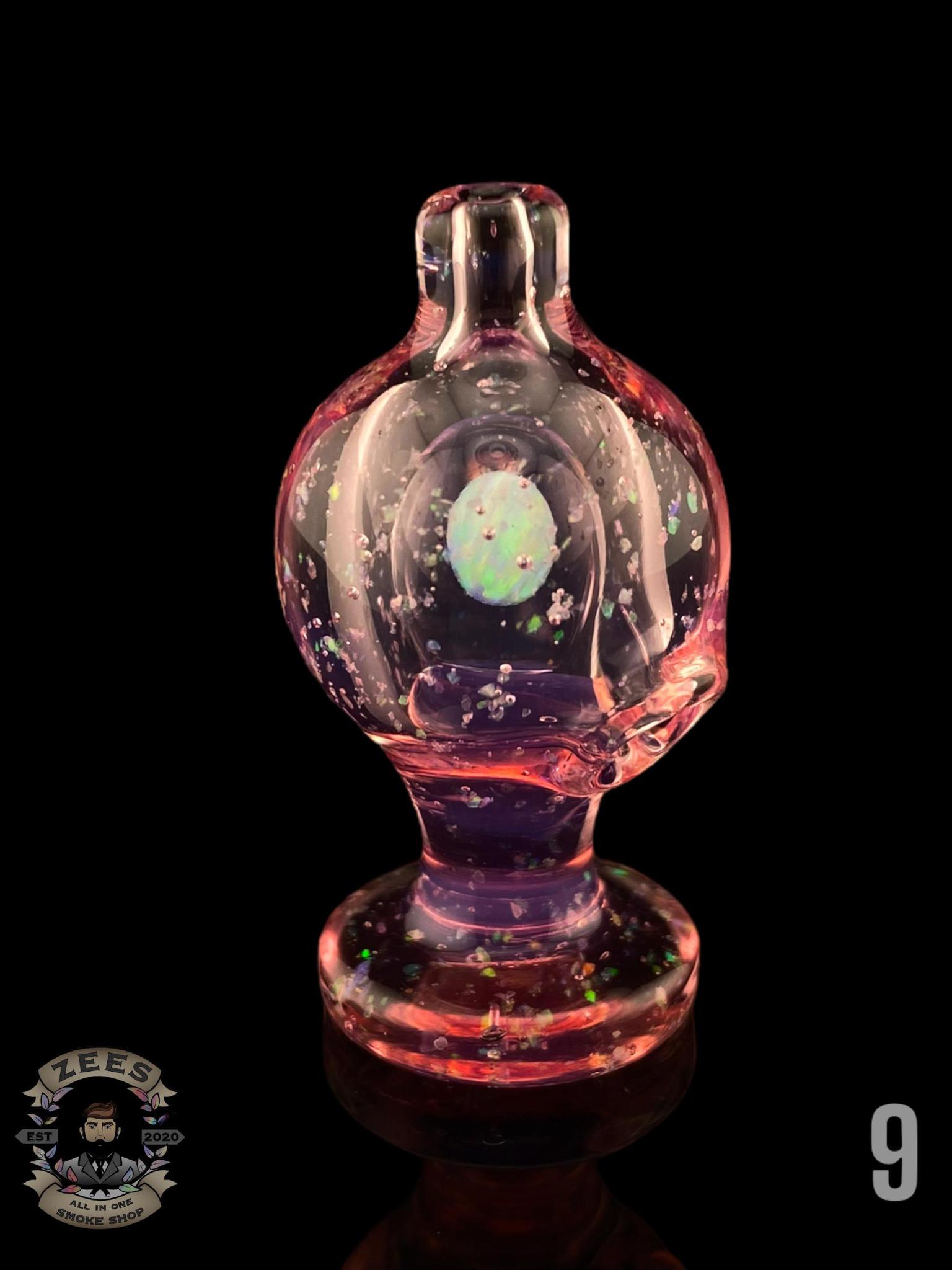 SOUP GLASS: CROPAL ENCASED OPAL PUFFCO PEAK/PRO BUBBLE CAP - Image 10