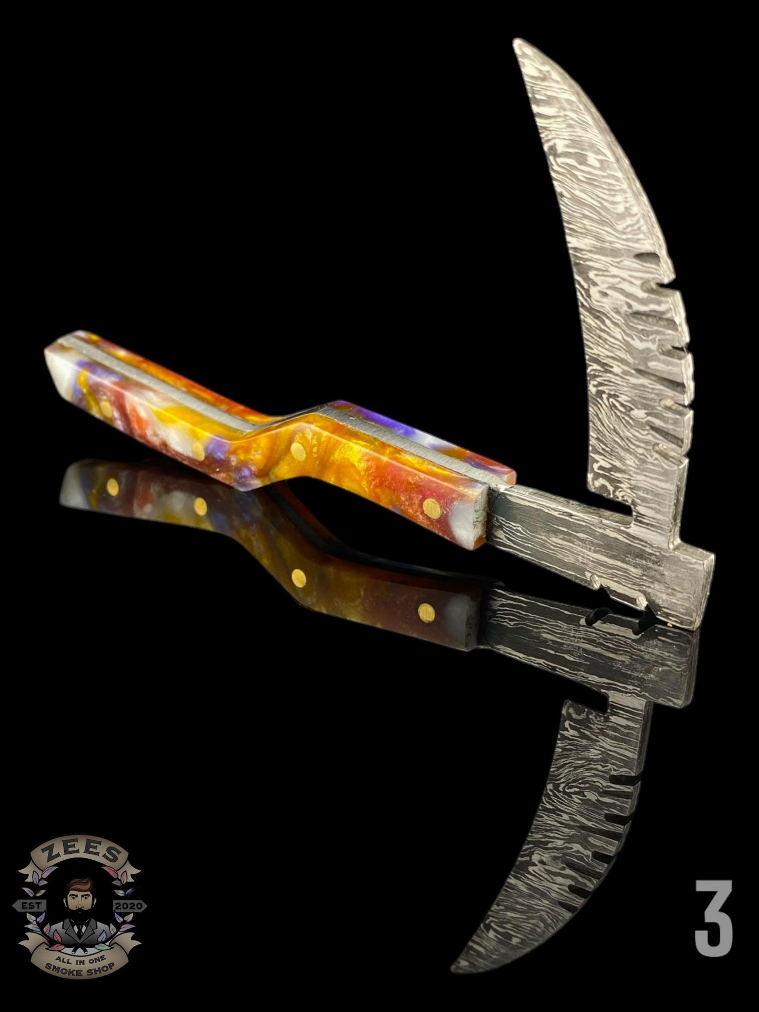 DAMASCUS HK KNIVES: DAMASCUS SCYTHE DABBER - Image 4