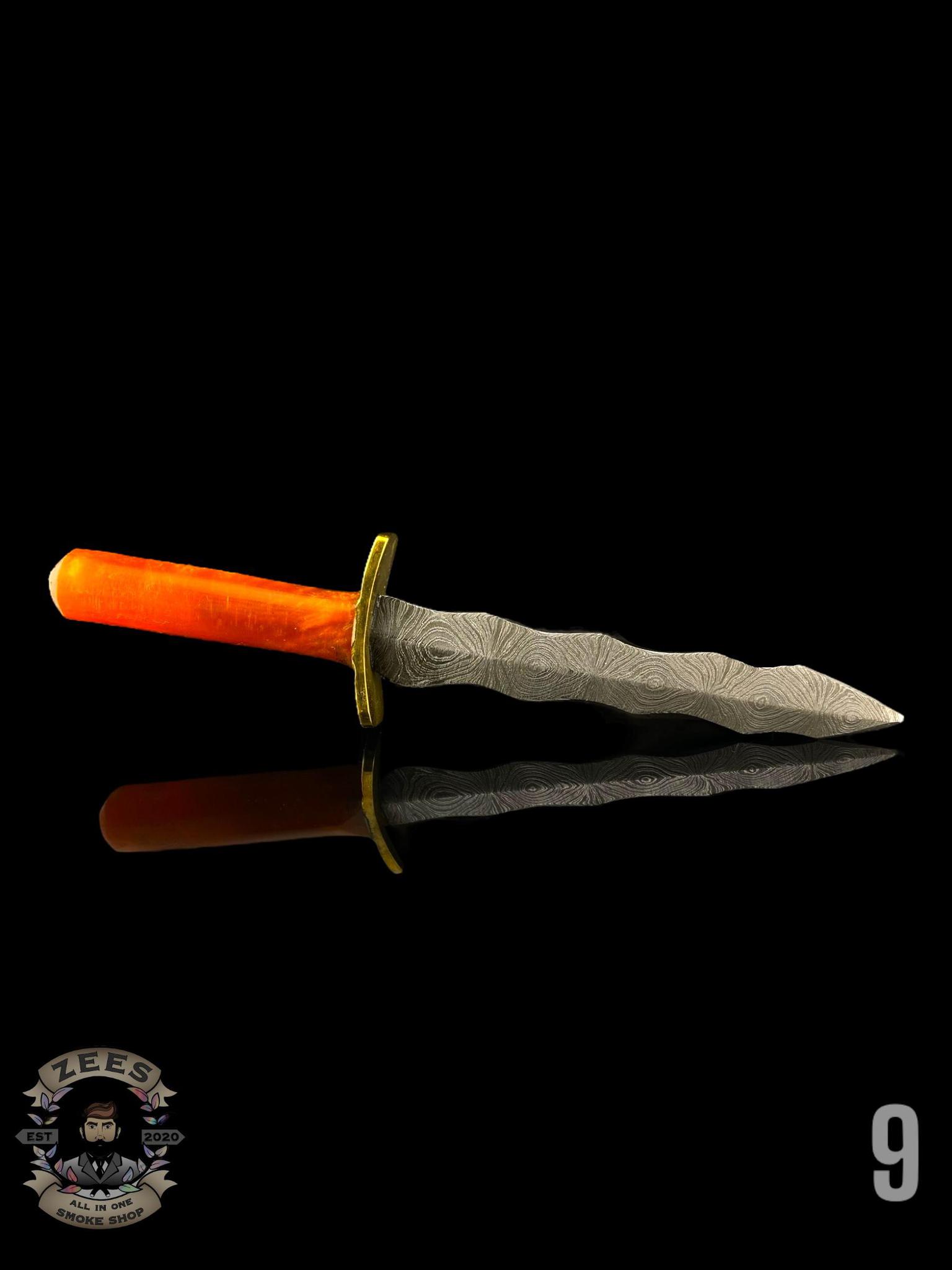 DAMASCUS HK KNIVES: DAMASCUS FLAMBERGE SWORD DABBER - Image 11