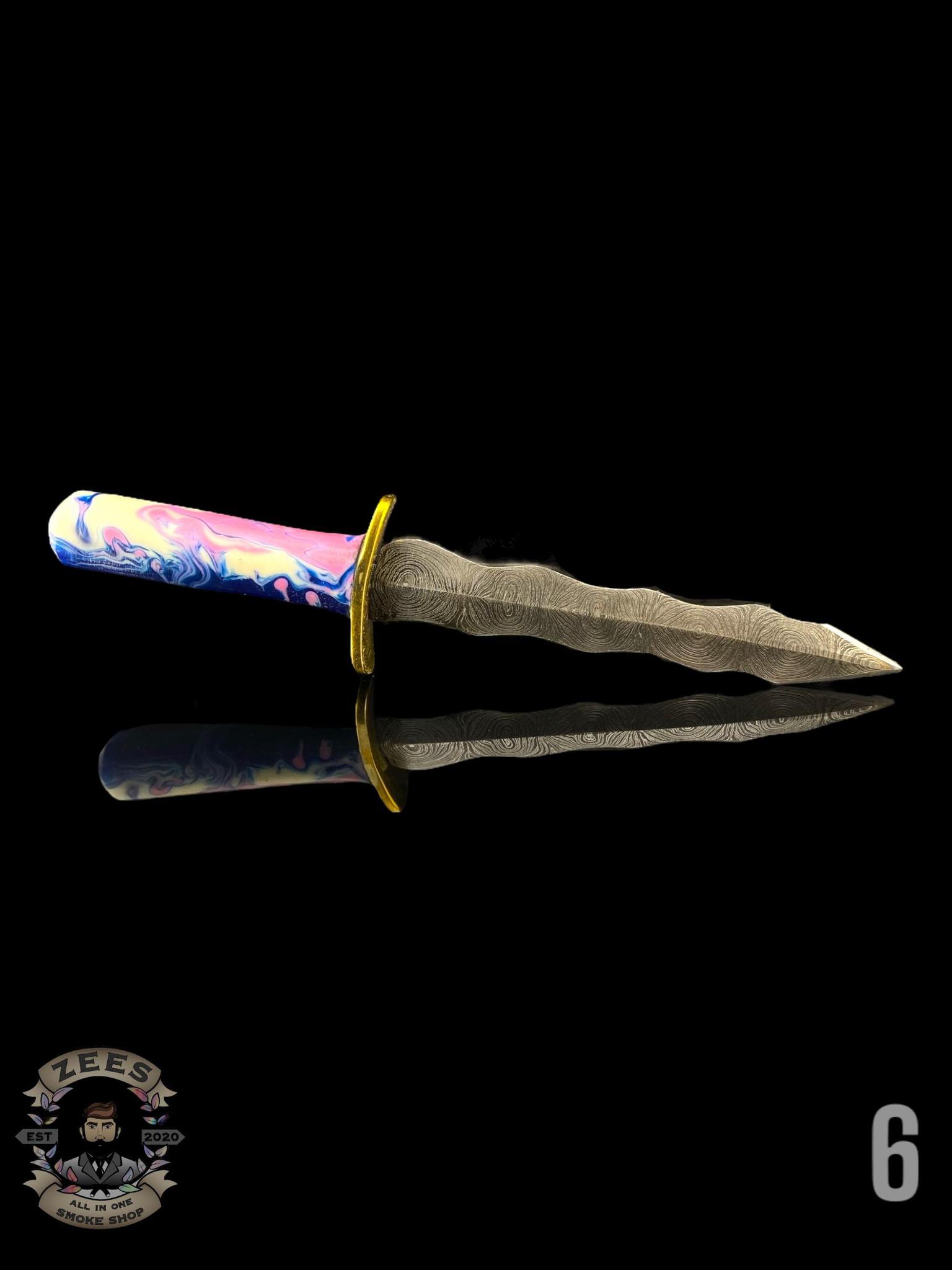 DAMASCUS HK KNIVES: DAMASCUS FLAMBERGE SWORD DABBER - Image 8