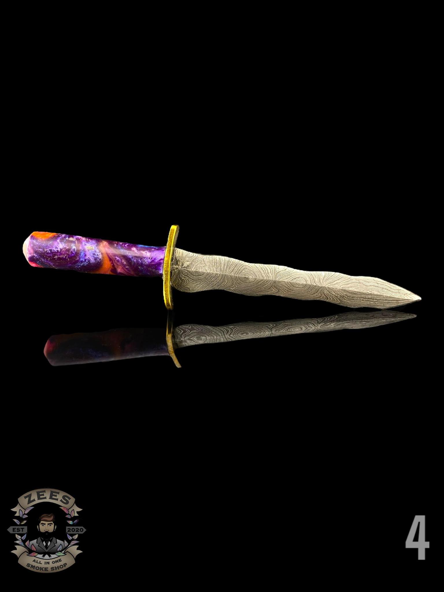 DAMASCUS HK KNIVES: DAMASCUS FLAMBERGE SWORD DABBER - Image 6