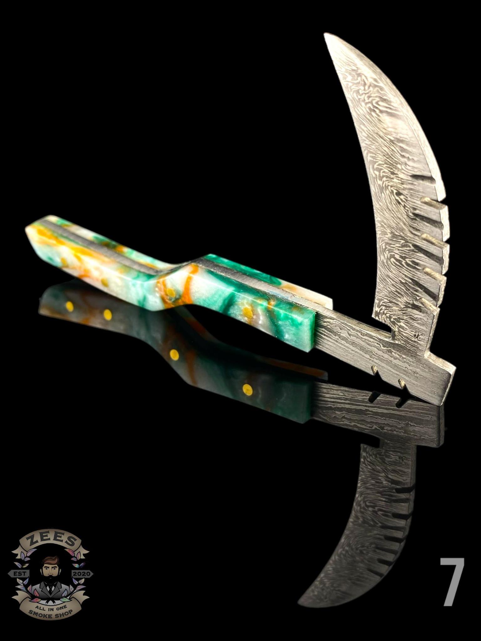 DAMASCUS HK KNIVES: DAMASCUS SCYTHE DABBER - Image 8