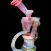 CURSE GLASS 2:1 AMBER PURPLE AND GREEN DUAL UPTAKE RECYCLER - Image 2