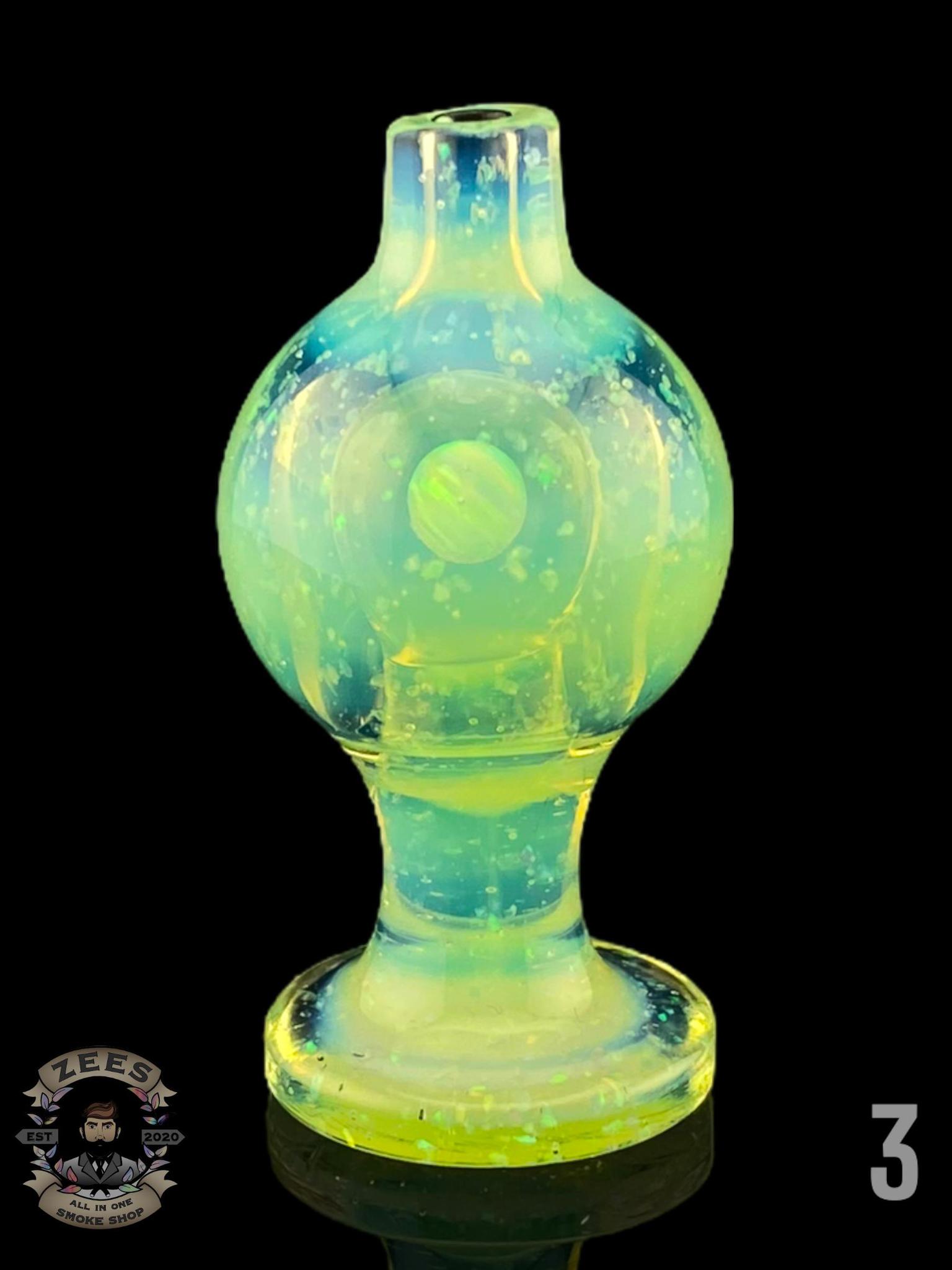 SOUP GLASS: CROPAL ENCASED OPAL PUFFCO PEAK/PRO BUBBLE CAP - Image 4
