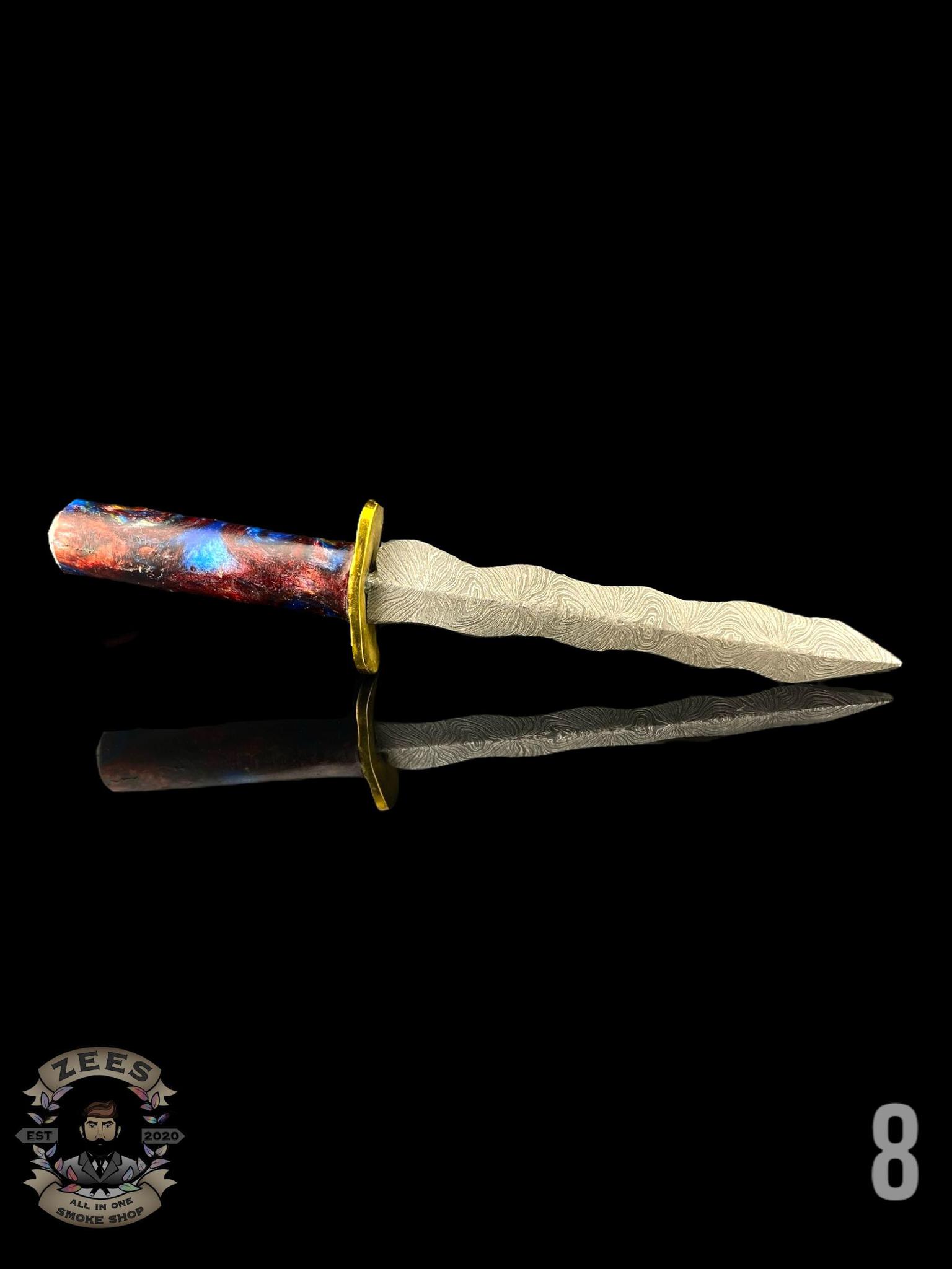 DAMASCUS HK KNIVES: DAMASCUS FLAMBERGE SWORD DABBER - Image 10
