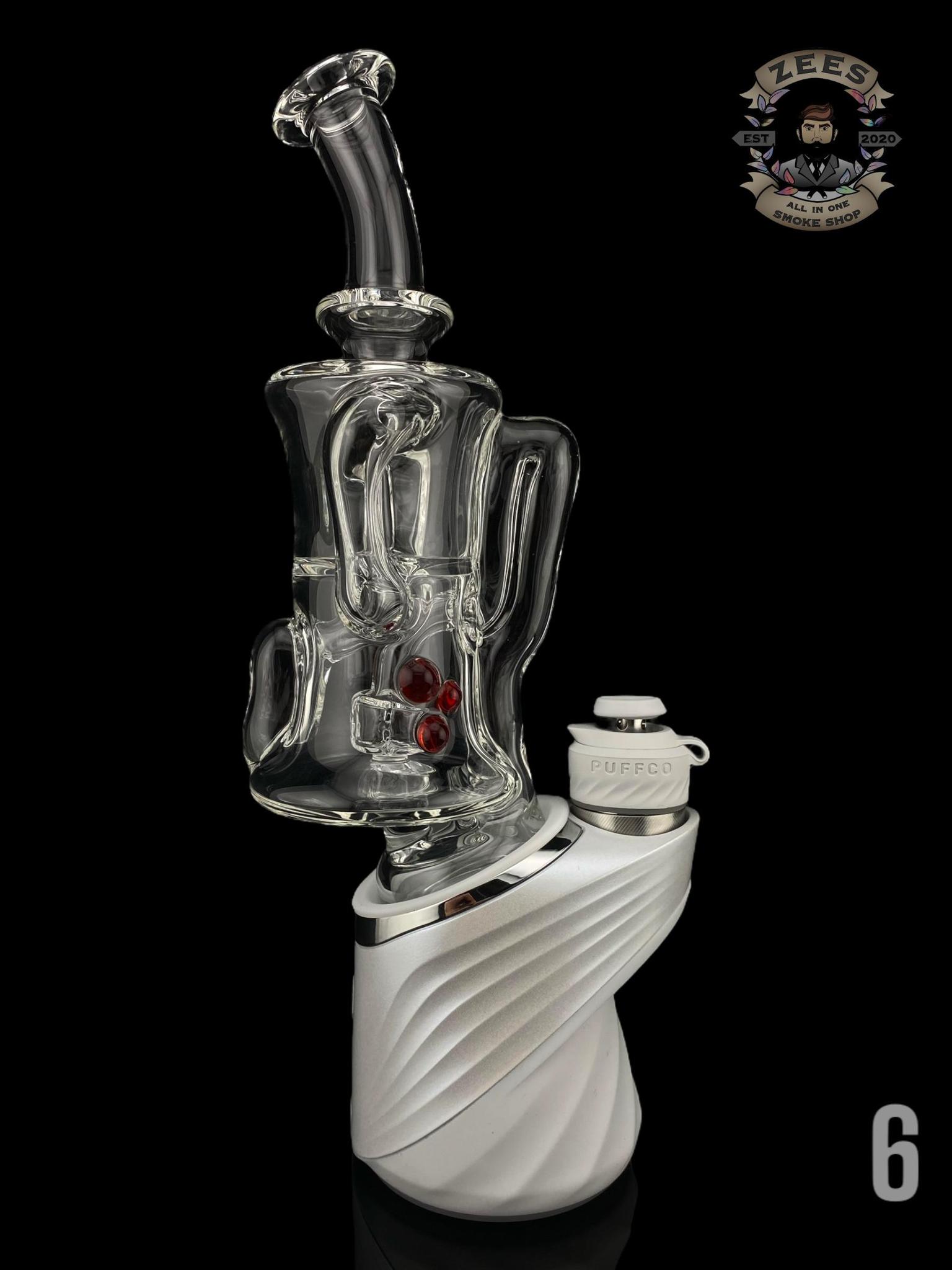 CHUBBY GLASS: CLEAR GILL RECYCLER PUFFCP PEAK ATTACHMENT | Zee Vapor