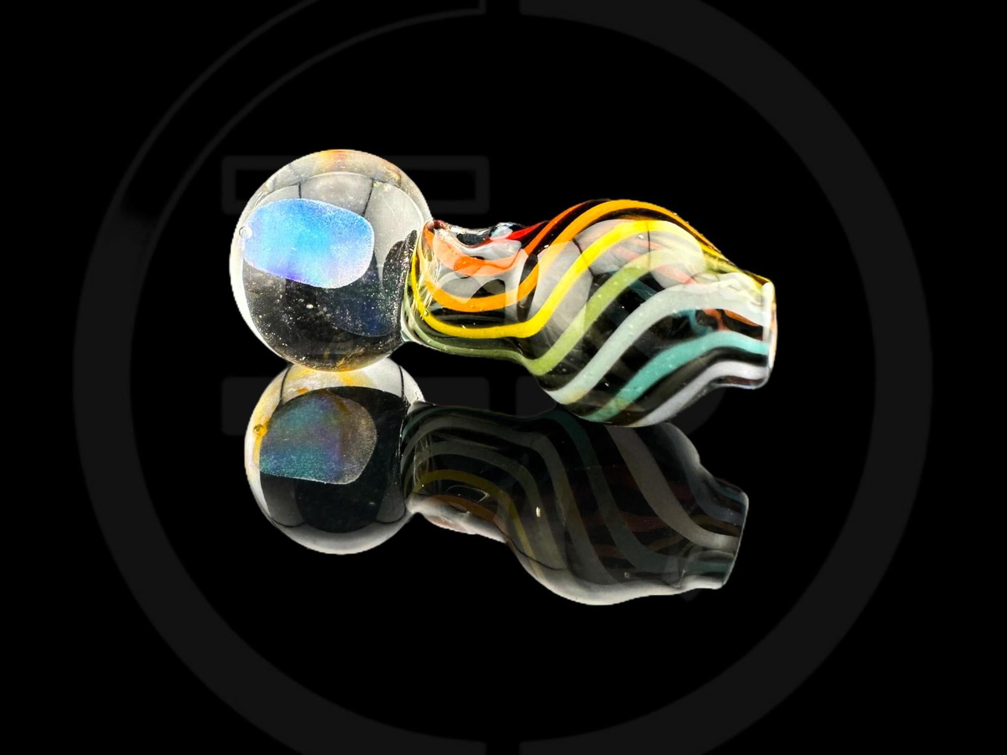 IRIDESCENT GLASS: ENCASED OPAL LINEWORK PUFFCO PEAK PRO BALL CAP - Image 2