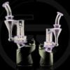 IRIDESCENT GLASS: OPAL PURPLE LOLLIPOP RBR PUFFCO PEAK ATTACHMENT