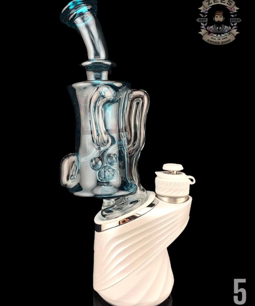 CHUBBY GLASS: COLOR GILL RECYCLER PUFFCO PEAK ATTACHMENT - #5 BLUE STARDUST