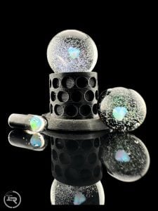 ENCASED OPAL W/BLUE DICHRO