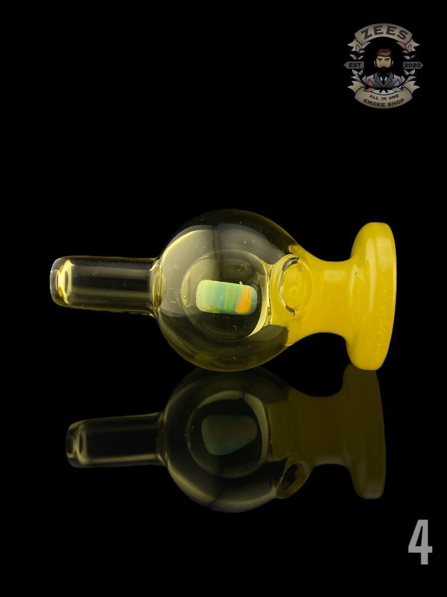 SOUP GLASS: 25MM FULL COLOR ENCASED OPAL CARB CAP GLASS VEGAS DROP - Image 5