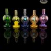 SOUP GLASS: 25MM FULL COLOR ENCASED OPAL CARB CAP GLASS VEGAS DROP