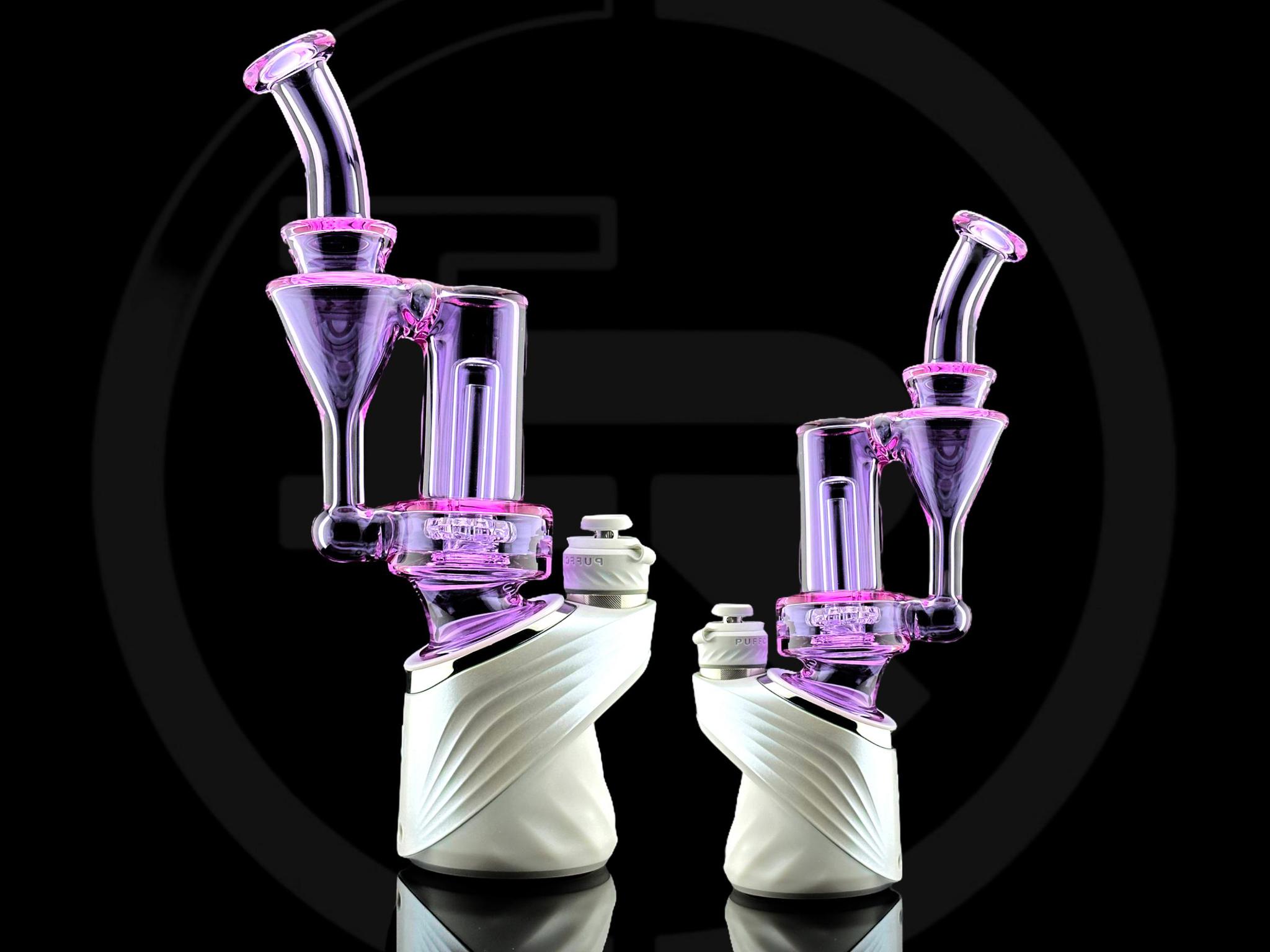 IRIDESCENT GLASS: CFL PURPLE RBR PUFFCO PEAK ATTACHMENT | Zee Vapor